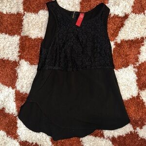 Saks Fifth Avenue Black Sleeveless Top